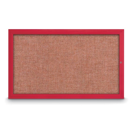 United Visual Products Hinge-less Radius Corkboard, 18"x24", Satin Alum Frame/Medium Grey UVEB1824R-SATIN-MEDGRY